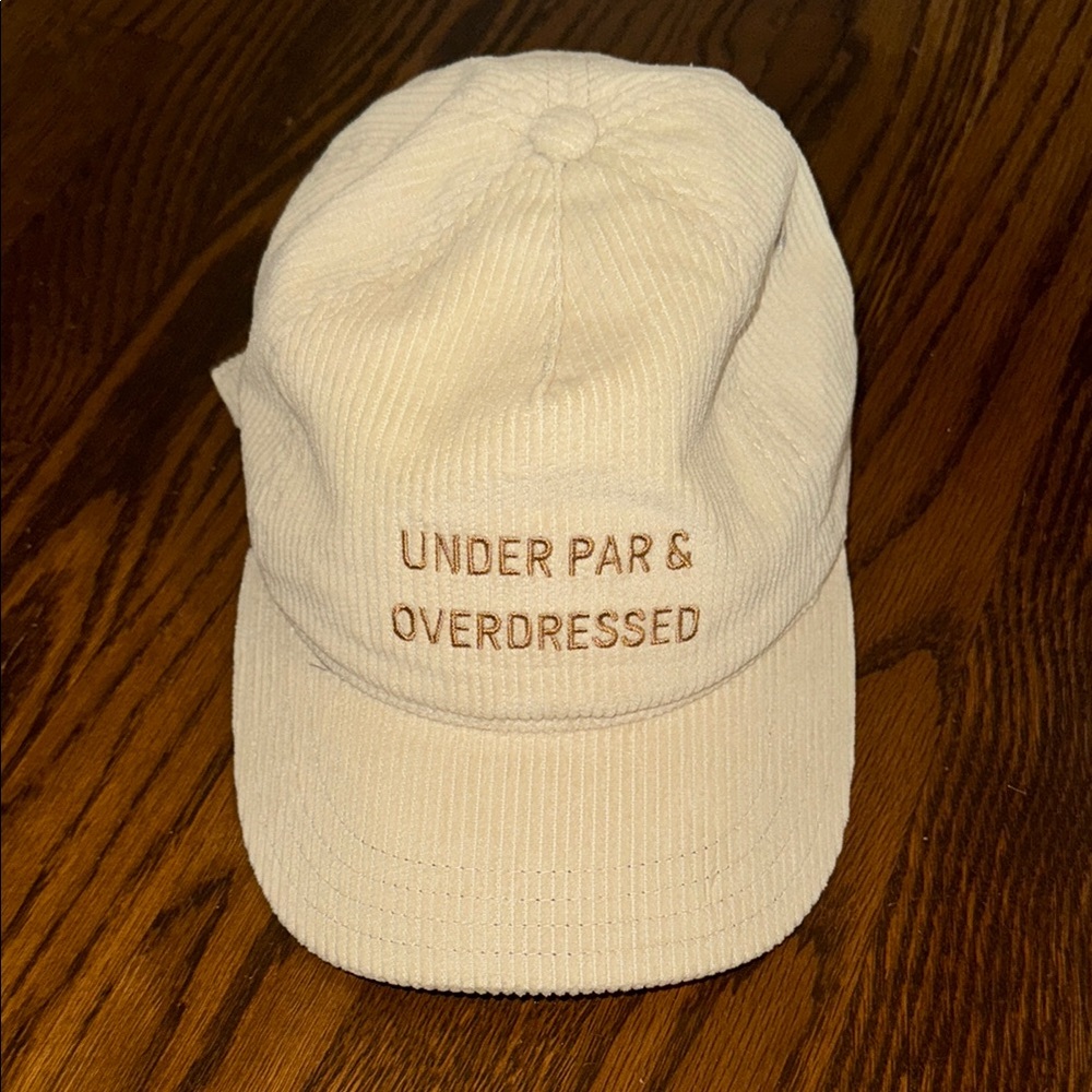 Byrdie Golf Cream Corduroy Cap